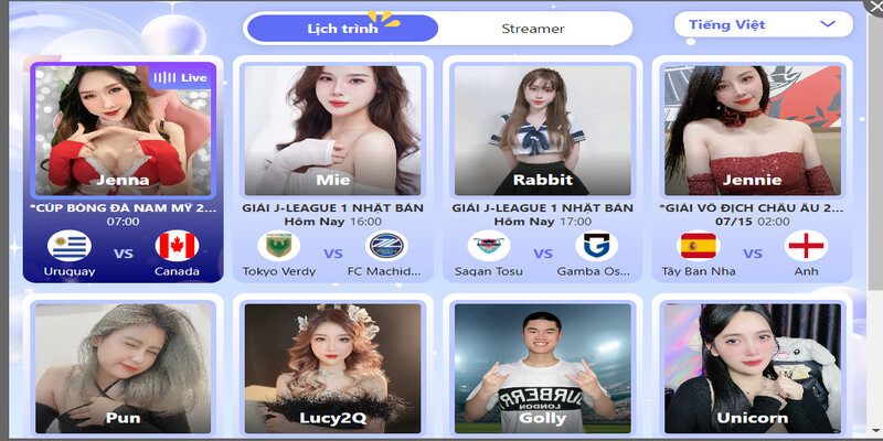 Tham gia các trận đấu cuốn hút cùng streamer nổi tiếng